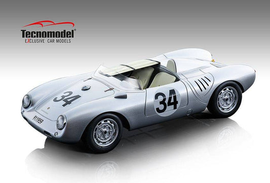 SCALE MODEL COMPATIBLE WITH PORSCHE 550A N.34 LE MANS 1957 STOREZ/CRAWFORD 1:18 TECNOMODEL TMD18141B