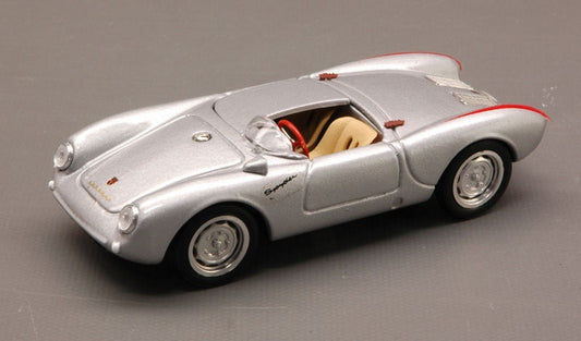 MODELLINO IN SCALA COMPATIBILE CON PORSCHE 550A RS SPYDER STRADALE MONOPOSTO 1954 ARGENTO 1:43 BRUMM BM0232-02