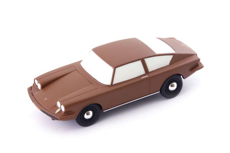 MODELLINO IN SCALA COMPATIBILE CON PORSCHE 695 1957 BROWN 1:43 AUTOCULT ATC06045