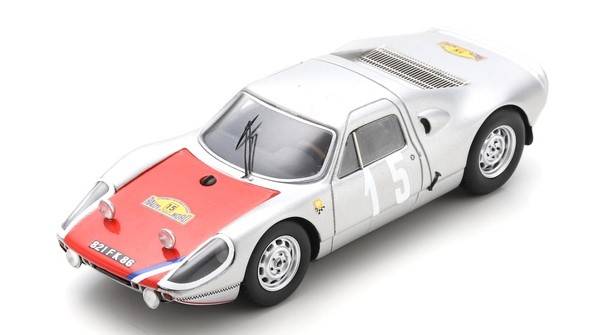 MODÈLE RÉDUIT COMPATIBLE AVEC PORSCHE 904 GTS N.15 VAINQUEUR DU RALLYE DES ROUTES DU NORD 1966 BUCHET-FERRAND SPARK MODEL SF168