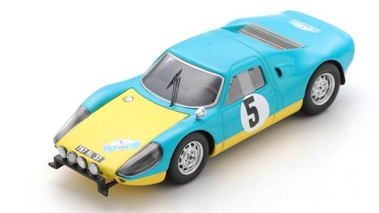 MODELE REDUIT COMPATIBLE AVEC PORSCHE 904 GTS N.5 VAINQUEUR RALLYE D'EBEUF 1967 PHILIPPE FARJON 1:43 SPARK MODEL SF169