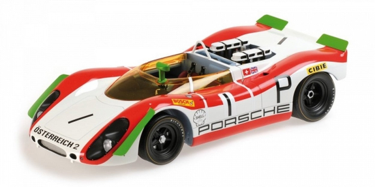 SCALE MODEL COMPATIBLE WITH PORSCHE 908/02 SPIDER N.1 NURBURGRING 1969 REDMAN-SIFFERT 1:18 MINICHAMPS PM107692001