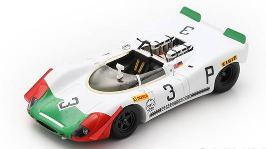 SCALE MODEL COMPATIBLE WITH PORSCHE 908-2 N.3 3rd 1000 KM NURBURGRING 1969 V.ELFORD-K.AHRENS 1:43 SPARK MODEL SG825