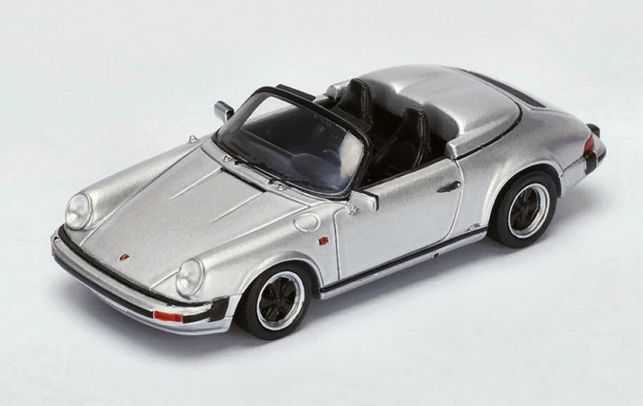 MODELLINO IN SCALA COMPATIBILE CON PORSCHE 911 3.2 SPEEDSTER 1989 SILVER 1:43 SPARK MODEL S4470
