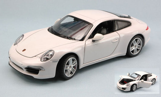 SCALE MODEL COMPATIBLE WITH PORSCHE 911 3.8 CARRERA S 2011 WHITE 1:24 RASTAR RAT56200W