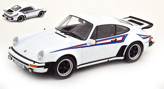 MODELLINO IN SCALA COMPATIBILE CON PORSCHE 911 (930) TURBO 3.0 1976 WHITE/MARTINI 1:18 KK SCALE KKDC180572