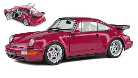 MODELLINO IN SCALA COMPATIBILE CON PORSCHE 911 (964) TURBO 1991 STERNRUBIN 1:18 SOLIDO SL1803406