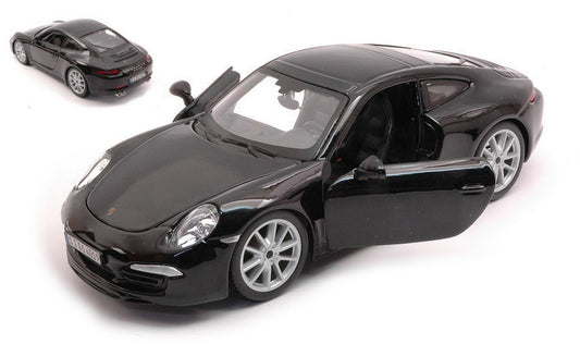 SCALE MODEL COMPATIBLE WITH PORSCHE 911 991 2011 BLACK 1:24 BURAGO BU21065Z