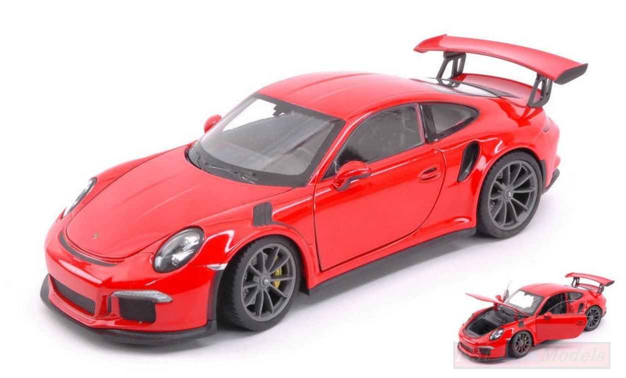SCALE MODEL COMPATIBLE WITH PORSCHE 911 (991) GT3 RS ORANGE 1:24 WELLY WE24080OR