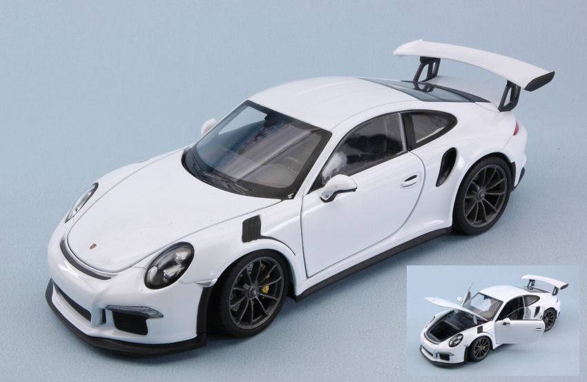 SCALE MODEL COMPATIBLE WITH PORSCHE 911 (991) GT3 RS WHITE 1:24 WELLY WE24080W