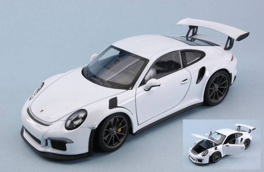 SCALE MODEL COMPATIBLE WITH PORSCHE 911 (991) GT3 RS WHITE 1:24 WELLY WE24080W