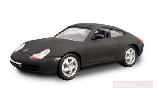 MODELLINO IN SCALA COMPATIBILE CON PORSCHE 911 (996) CARRERA 2 1998 MATT BLACK 1:43 LUCKY DIE CAST LDC94221MBK