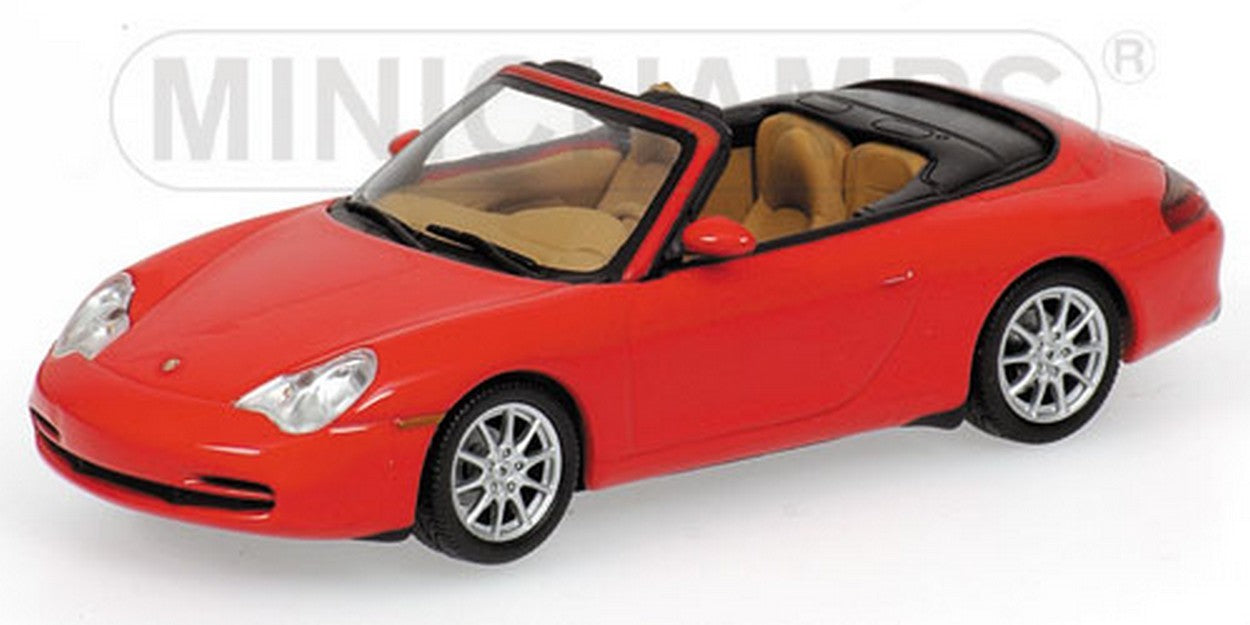 SCALE MODEL COMPATIBLE WITH PORSCHE 911 CABRIO 2001 RED 1:43 MINICHAMPS PM400061034