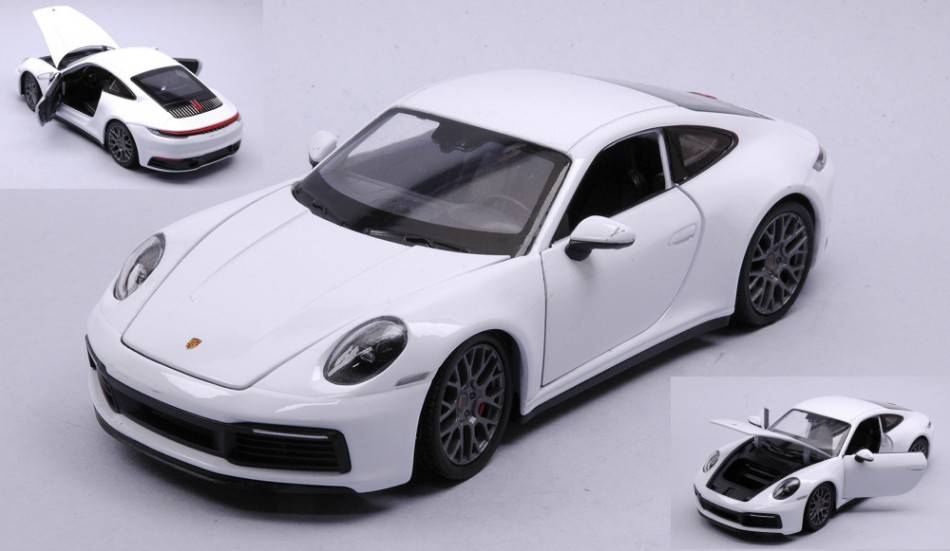 SCALE MODEL COMPATIBLE WITH PORSCHE 911 CARRERA 4S WHITE 1:24 WELLY WE24099WW