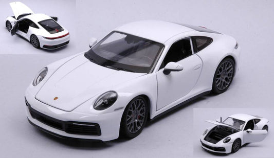 SCALE MODEL COMPATIBLE WITH PORSCHE 911 CARRERA 4S WHITE 1:24 WELLY WE24099WW