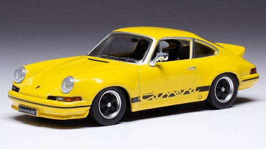 MODELLINO IN SCALA COMPATIBILE CON PORSCHE 911 CARRERA RS 2.7 1973 YELLOW BLACK MAGIC 1:43 IXO MODEL CLC492