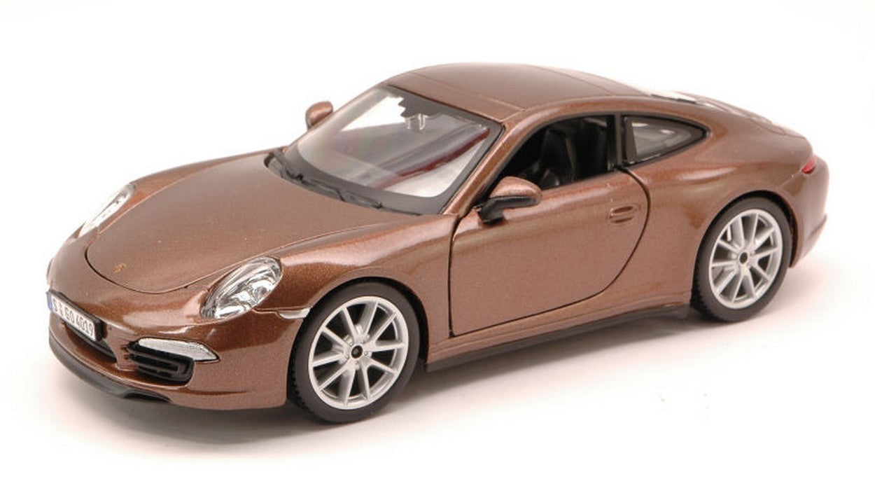 SCALE MODEL COMPATIBLE WITH PORSCHE 911 CARRERA S 2012 BROWN 1:24 BURAGO BU21065BW