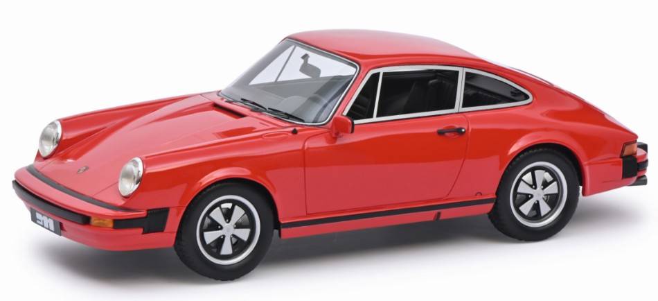 SCALE MODEL COMPATIBLE WITH PORSCHE 911 COUPE' RED "PRO RESIN" 1:18 SCHUCO SH450025600