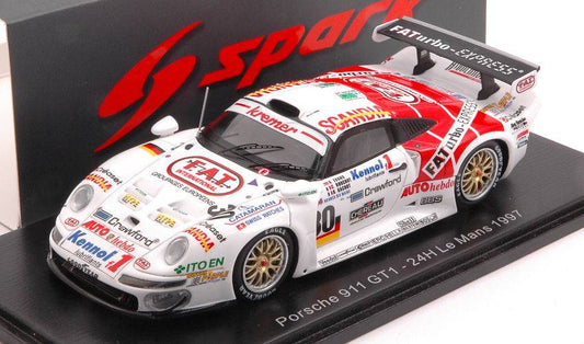 SCALE MODEL COMPATIBLE WITH PORSCHE 911 GT1 N.30 LM 1997 GACHOT-EVANS-BOUCHUT 1:43 SPARK MODEL S5607