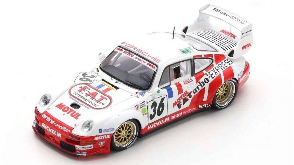SCALE MODEL COMPATIBLE WITH PORSCHE 911 GT2 N.36 LM 1995 PAREJA-JARIER-COMAS 1:43 SPARK MODEL S4445