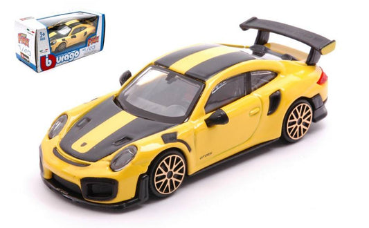 SCALE MODEL COMPATIBLE WITH PORSCHE 911 GT2 RS YELLOW 1:43 BURAGO BU30388Y