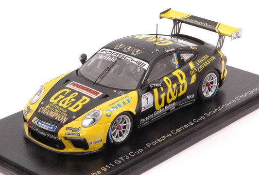 SCALE MODEL COMPATIBLE WITH PORSCHE 911 GT3 N.1 CARRERA CUP CHAMPION 2020 LUKAS SUNDAHL 1:43 SPARK MODEL S8498