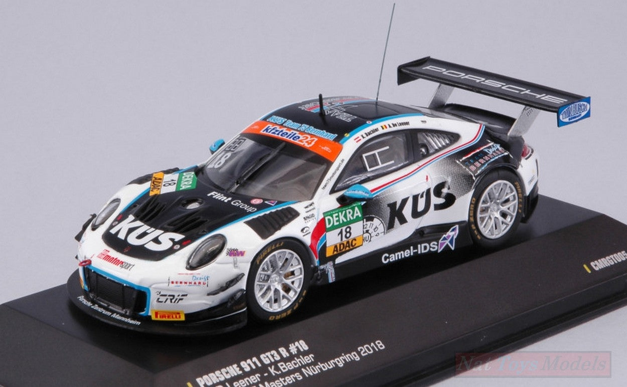 SCALE MODEL COMPATIBLE WITH PORSCHE 911 GT3 N.18 ADAC GT NURBURGRING 2018 LEENER-BACHLER 1:43 CMR CLASSIC MODEL REPLICARS