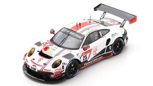 SCALE MODEL COMPATIBLE WITH PORSCHE 911 GT3 N.25 24 H NURBURGRING 2022 RADER-THYSSEN-MENZEL-KERN SPARK MODEL SG847