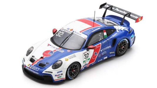 SCALE MODEL COMPATIBLE WITH PORSCHE 911 GT3 N.32 CARRERA CUP ITALY CHAMPION 2022 G.QUARERSIMI 1:43 SPARK MODEL SI024
