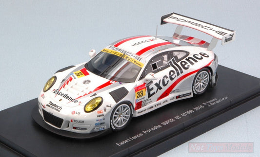SCALE MODEL COMPATIBLE WITH PORSCHE 911 GT3 N.33 2nd MOTEGI SUPER GT300 N.YAMANO-J.BERGMEISTER 1:43 EBBRO EB45414