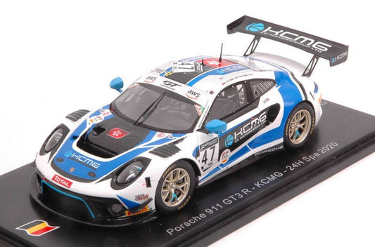 SCALE MODEL COMPATIBLE WITH PORSCHE 911 GT3 N.47 24 H SPA 2020 LIETZ-CHRISTENSEN-ESTRE 1:43 SPARK MODEL SB379