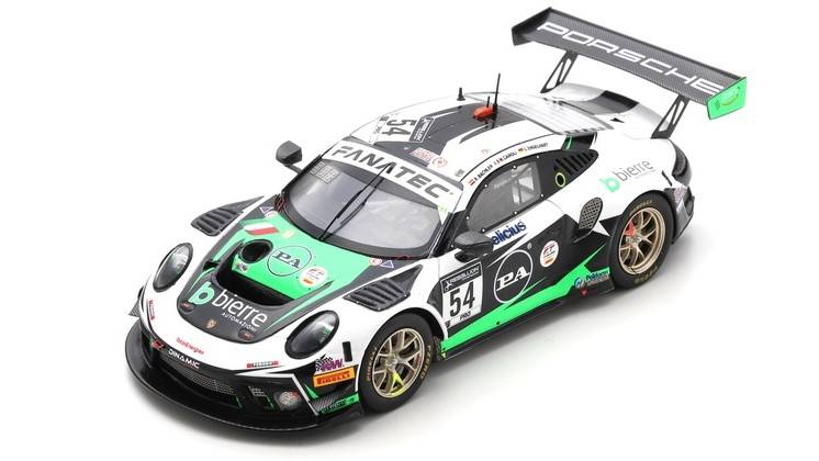 SCALE MODEL COMPATIBLE WITH PORSCHE 911 GT3 N.54 24 H SPA 2021 BACHLER-ENGELHART-CAIROLI 1:43 SPARK MODEL SB465