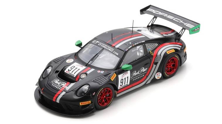 SCALE MODEL COMPATIBLE WITH PORSCHE 911 GT3 N.911 3rd CALIFORNIA 8 H 2019 JAMINET-MULLER-DUMAS 1:43 SPARK MODEL US096