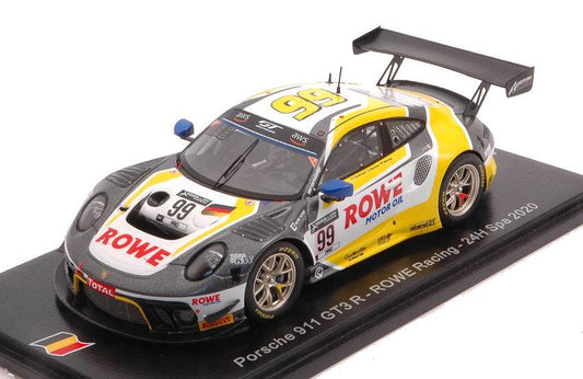 SCALE MODEL COMPATIBLE WITH PORSCHE 911 GT3 N.99 24 H SPA 2020 BACHLER-WERNER-ANDLAUER 1:43 SPARK MODEL SB392