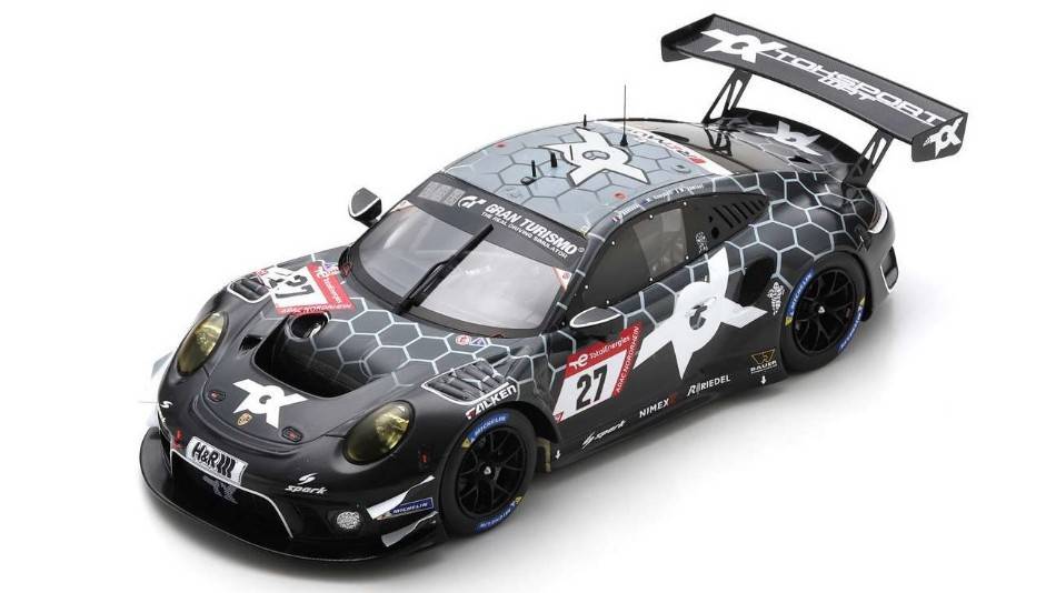 SCALE MODEL COMPATIBLE WITH PORSCHE 911 GT3 R N.27 24 NURBURGRING 2022 CAMPBELL-JAMINET-ANDL.1:18 SPARK MODEL 18SG060