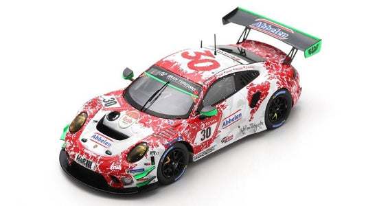 SCALE MODEL COMPATIBLE WITH PORSCHE 911 GT3 R N.30 24 H NURBURGRING 2021 TANDY-BAMBER-CAMPBELL-JAMIN SPARK MODEL SG789