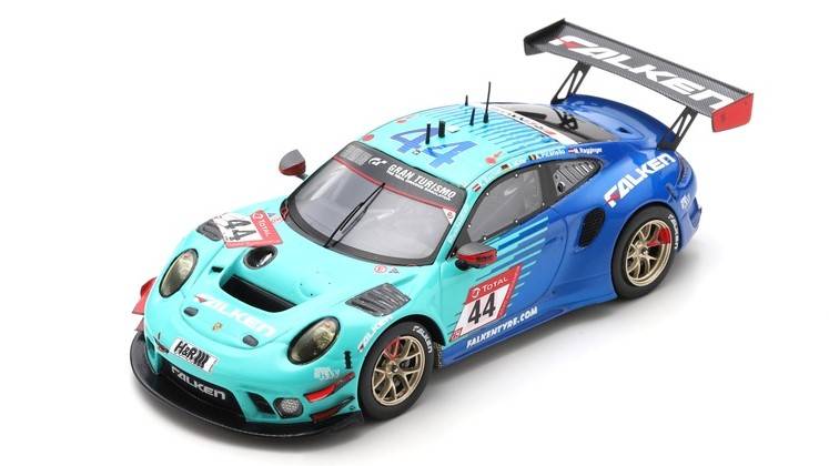 SCALE MODEL COMPATIBLE WITH PORSCHE 911 GT3 R N.44 24 H NURBURGRING 2021 BACHLER-MULLER-PICARIEL 1:43 SPARK MODEL SG753