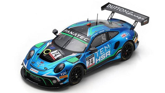 SCALE MODEL COMPATIBLE WITH PORSCHE 911 GT3 R N.74 24 H SPA 2022 NASR-CAMPBELL-JAMINET 1:43 SPARK MODEL SB513