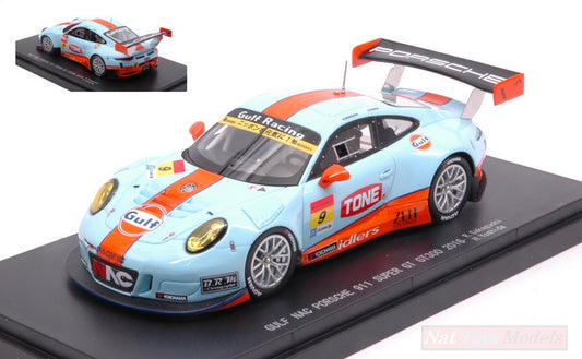 SCALE MODEL COMPATIBLE WITH PORSCHE 911 GT3 R N.9 8th SUPER GT300 2016 R.SAKAGUKI-H.YOSHIDA 1:43 EBBRO EB45413