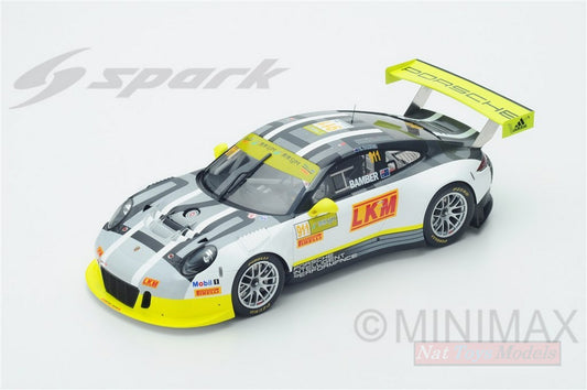 SCALE MODEL COMPATIBLE WITH PORSCHE 911 GT3 R N.911 4th MACAU GT WORLD CUP 2016 E.BAMBER 1:18 SPARK MODEL S18SA007