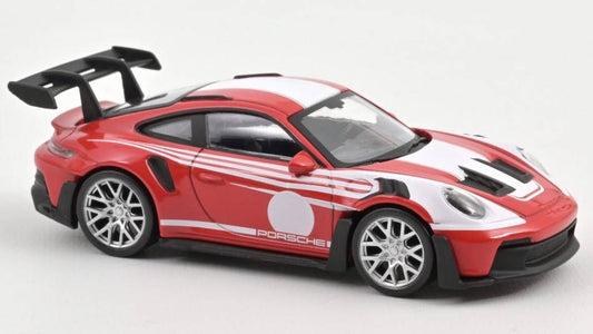 SCALE MODEL COMPATIBLE WITH PORSCHE 911 GT3 RS 2022 INDIAN RED SALSBURG LIVERY JET CAR 1:43 NOREV NV750047