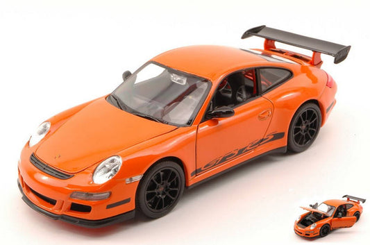 SCALE MODEL COMPATIBLE WITH PORSCHE 911 GT3 RS (997) 2006 ORANGE 1:24 WELLY WE2495R