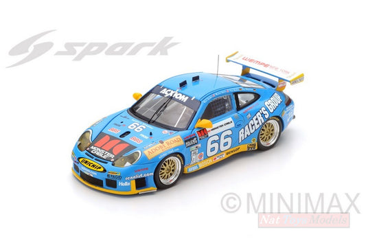 SCALE MODEL COMPATIBLE WITH PORSCHE 911 GT3 RS N.66 WINN.24H DAYT.2003 BERGMEISTER-BERNHARD 1:43 SPARK MODEL S43DA03