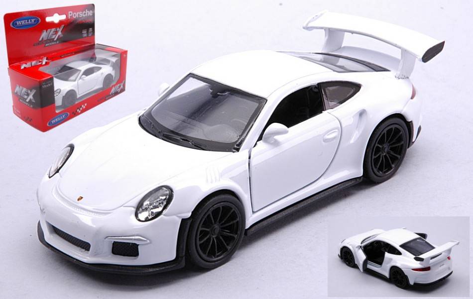 SCALE MODEL COMPATIBLE WITH PORSCHE 911 GT3 RS WHITE cm11 WELLY WE43746WW