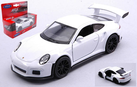 SCALE MODEL COMPATIBLE WITH PORSCHE 911 GT3 RS WHITE cm11 WELLY WE43746WW