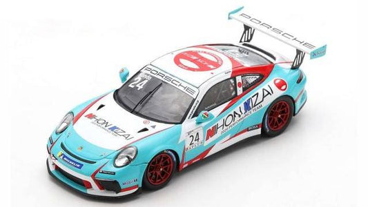 SCALE MODEL COMPATIBLE WITH PORSCHE 911 GT3 VUP N.24 CARRERA CUP JAPAN 2020 TSUBASA KONDO 1:43 SPARK MODEL SJ099