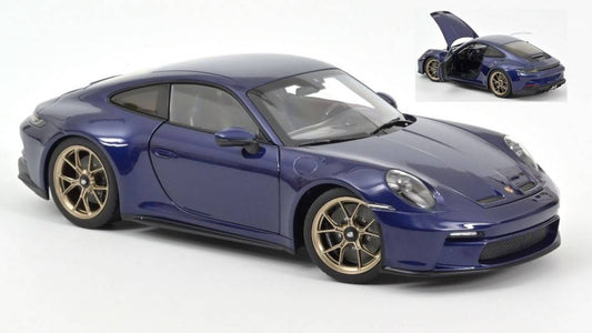 SCALE MODEL COMPATIBLE WITH PORSCHE 911 GT3 WITH TOURING PACKAGE BLUE METALLIC 1:18 NOREV NV187302
