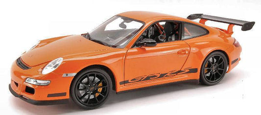 SCALE MODEL COMPATIBLE WITH PORSCHE 911 GTR 3 RS (997) 2007 ORANGE 1:18 WELLY WE1609