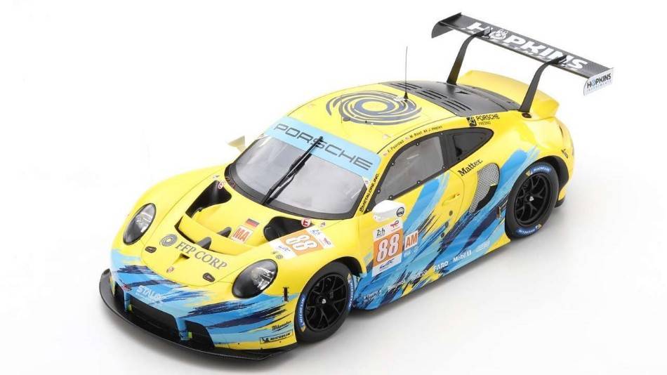 MODELE REDUIT COMPATIBLE AVEC PORSCHE 911 RSR-19 N.88 LM 2022 F.POORDAD-M.ROOT-J.HEYLEN 1:43 SPARK MODEL S8653
