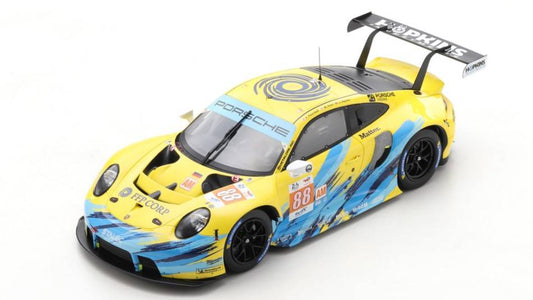 SCALE MODEL COMPATIBLE WITH PORSCHE 911 RSR N.88 LM 2022 POORDAD-ROOT-HEYLEN 1:18 SPARK MODEL 18S822